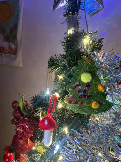 Felt Mushroom Ornaments 5 for $10