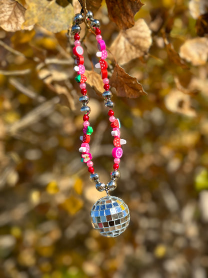 Disco Ball Car Mirror Hanging Accessory