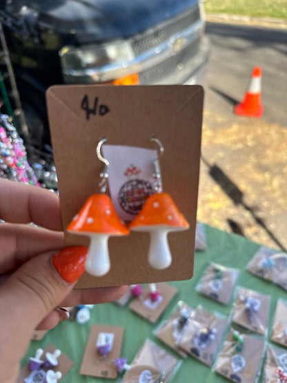 Colorful Shrooms Earrings