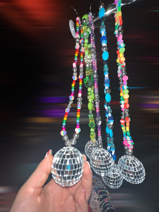 Disco-Ball Necklaces