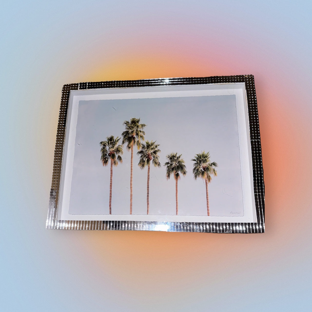 Disco Palm Tree Frame