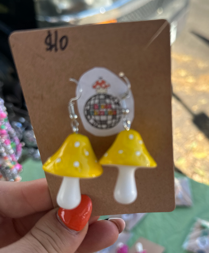 Colorful Shrooms Earrings