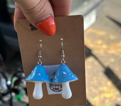 Colorful Shrooms Earrings