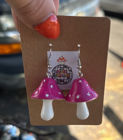 Colorful Shrooms Earrings